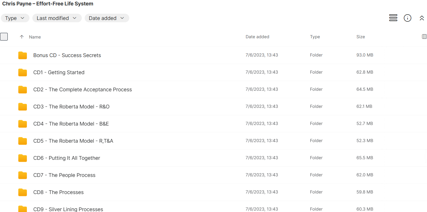 Chris Payne – Effort-Free Life System