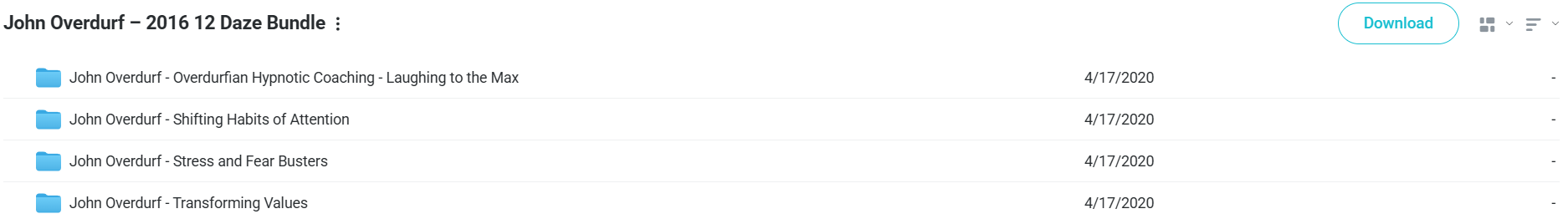 John Overdurf – 2016 12 Daze Bundle