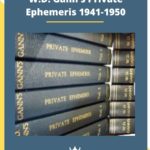 W.D. Gann’s Private Ephemeris 1941-1950