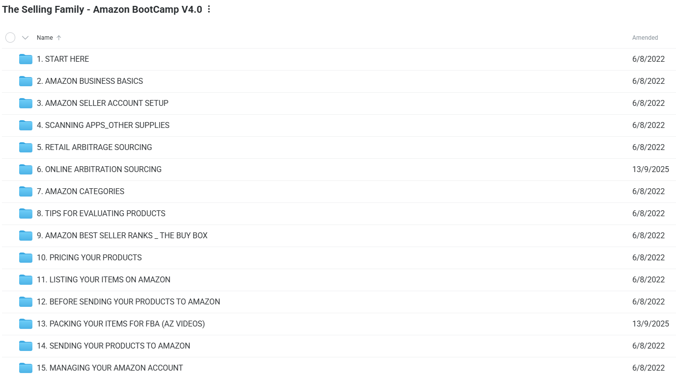The Selling Family – Amazon Boot Camp v4.0