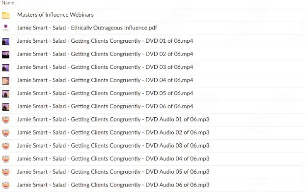 Jamie Smart – Salad – Getting Clients Congruently