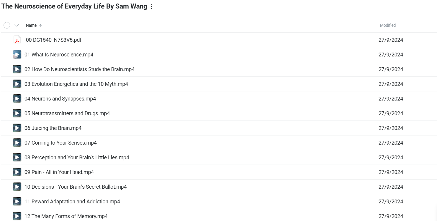 Sam Wang – Neuroscience of Everyday Life