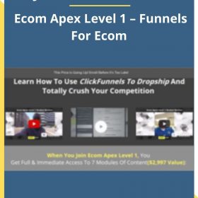 Jelani Abdus Aalaam – Ecom Apex Level 1 – Funnels For Ecom