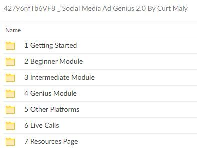 Curt Malys – Social Media Ad Genius 2.0 Proof