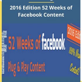 Alicia Streger – 2016 Edition 52 Weeks of Facebook Content