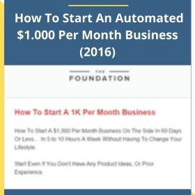 Dane Maxwell – How To Start An Automated $1.000 Per Month Business (2016)