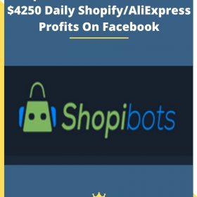 Shopibots – Go From $1000 To $4250 Daily Shopify/AliExpress Profits On Facebook