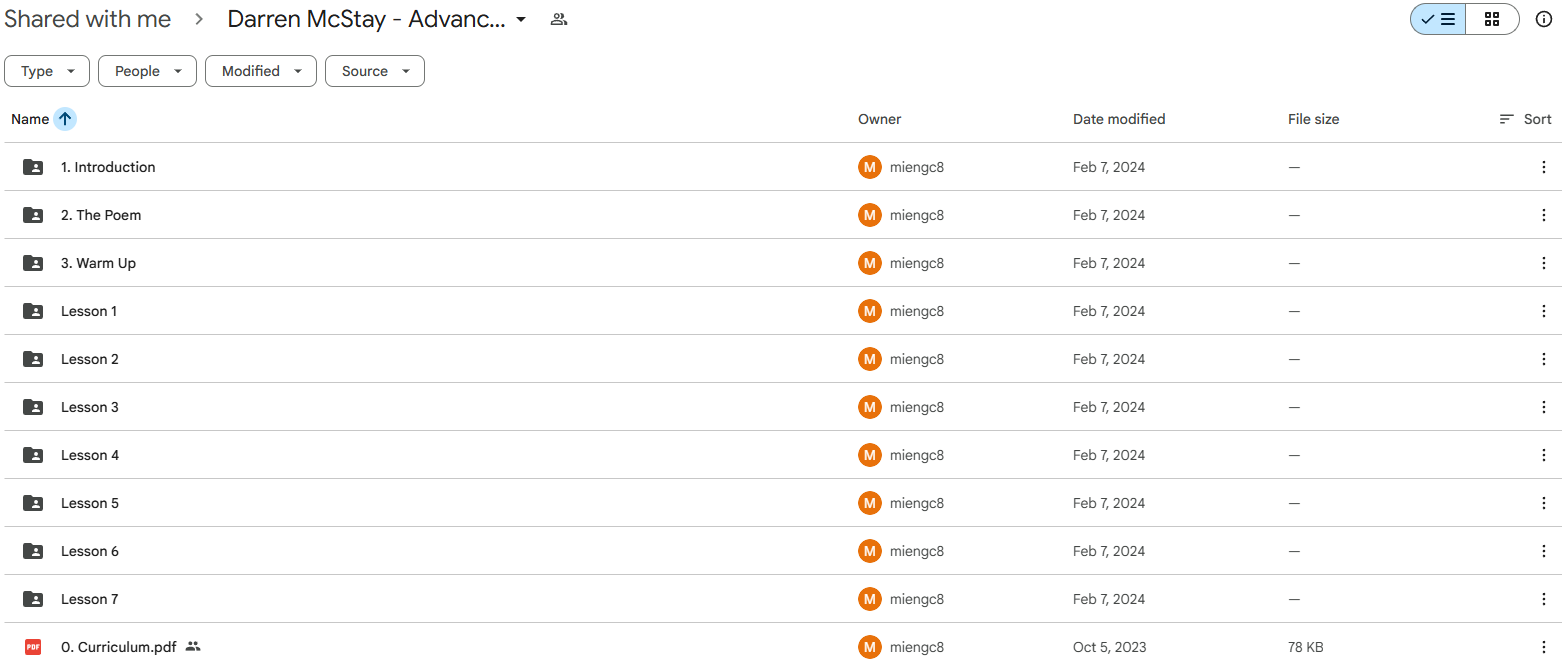Darren McStay – Advanced Articulation Course