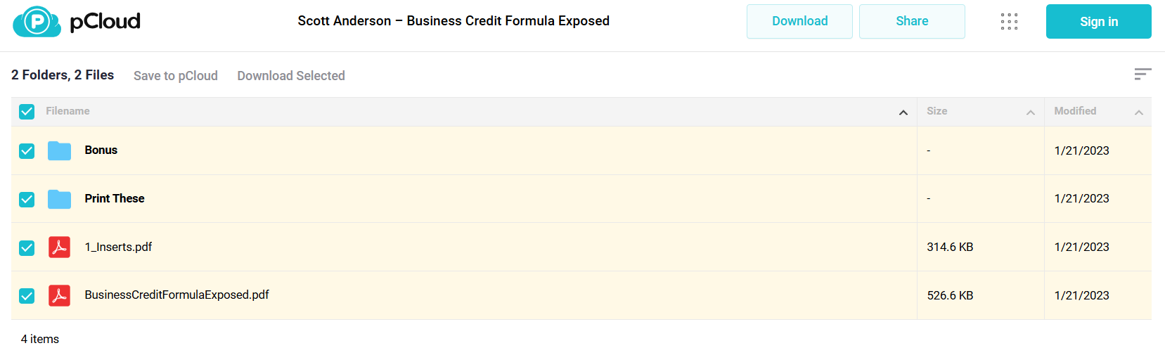 Scott Anderson's Business Credit Formula Exposed For Download