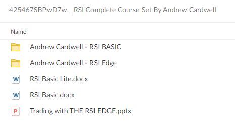 Andrew Cardwell – RSI Complete Course Set