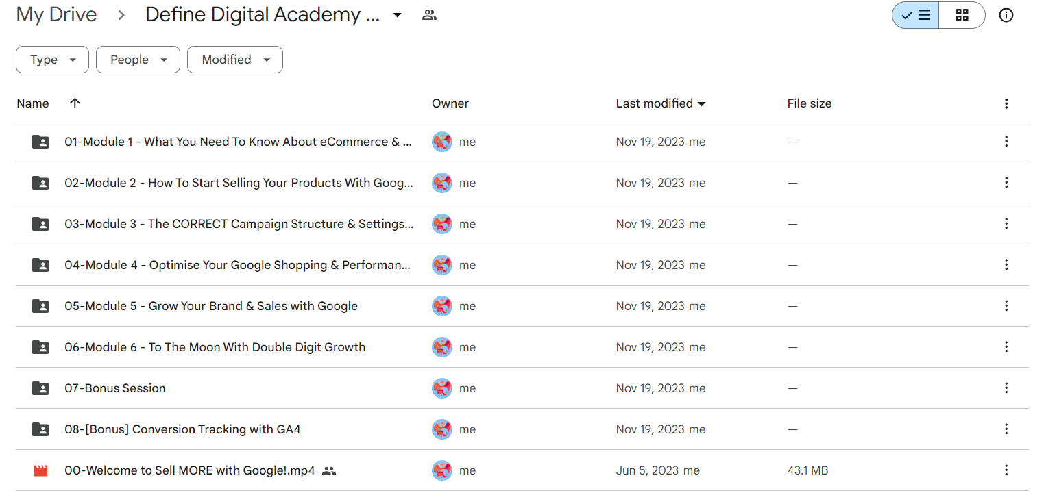 Define Digital Academy – Sell More With Google 2023 For Download