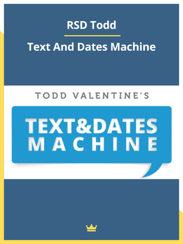 Text And Dates Machine by RSD Todd