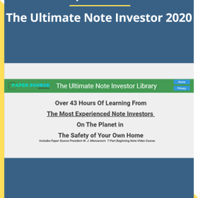 Paper Source – The Ultimate Note Investor 2020