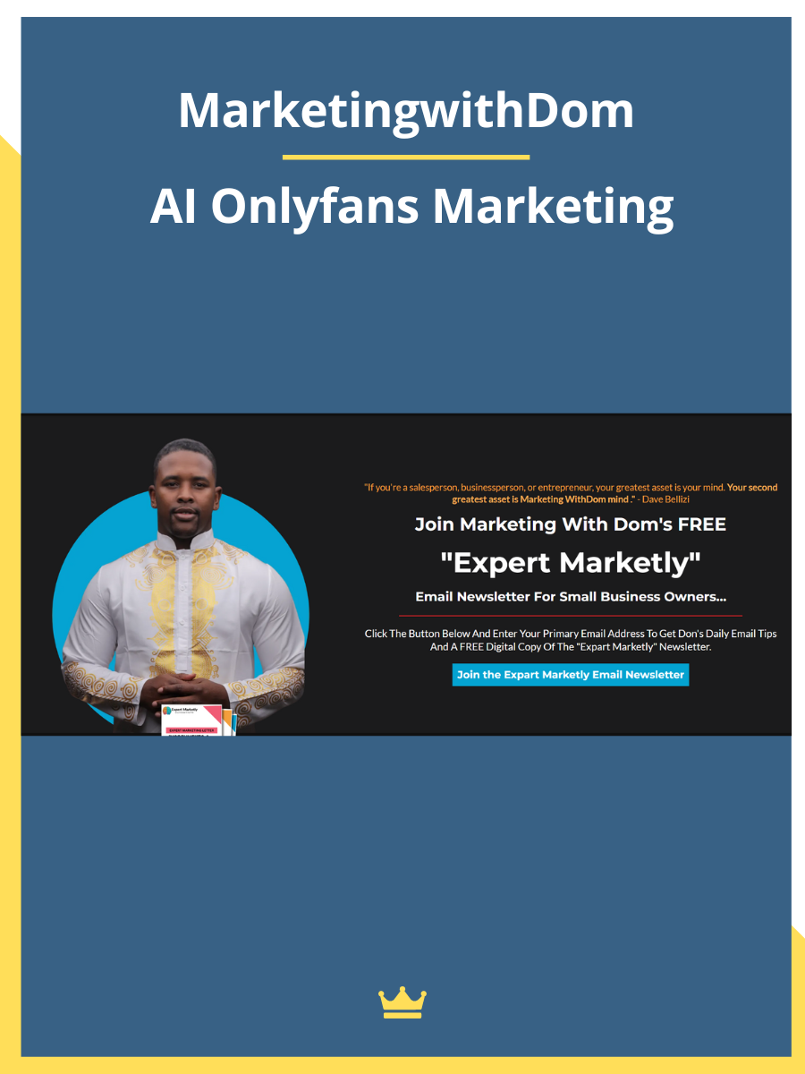 MarketingwithDom – AI Onlyfans Marketing | LOADCOURSE - Best Discount  Trading & Marketing Courses