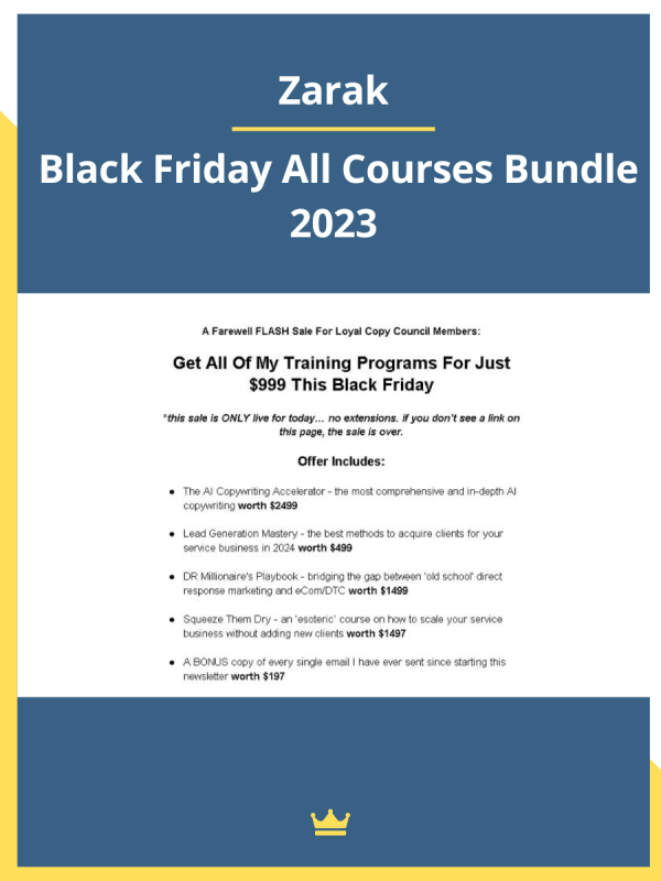 Black Friday All Courses Bundle 2023 Free Download