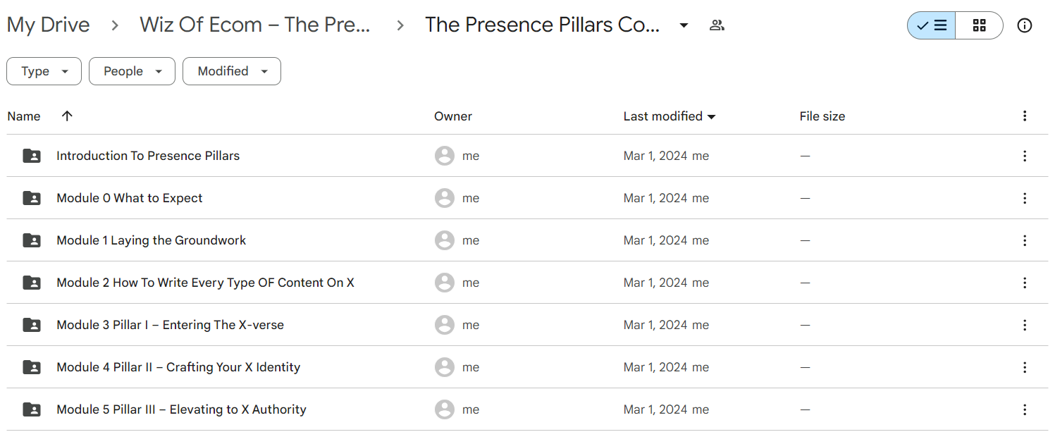 Wiz Of Ecom The Presence Pillars Course Review