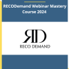 RECODemand Webinar Mastery Course 2024 By Yaman Abuibaid