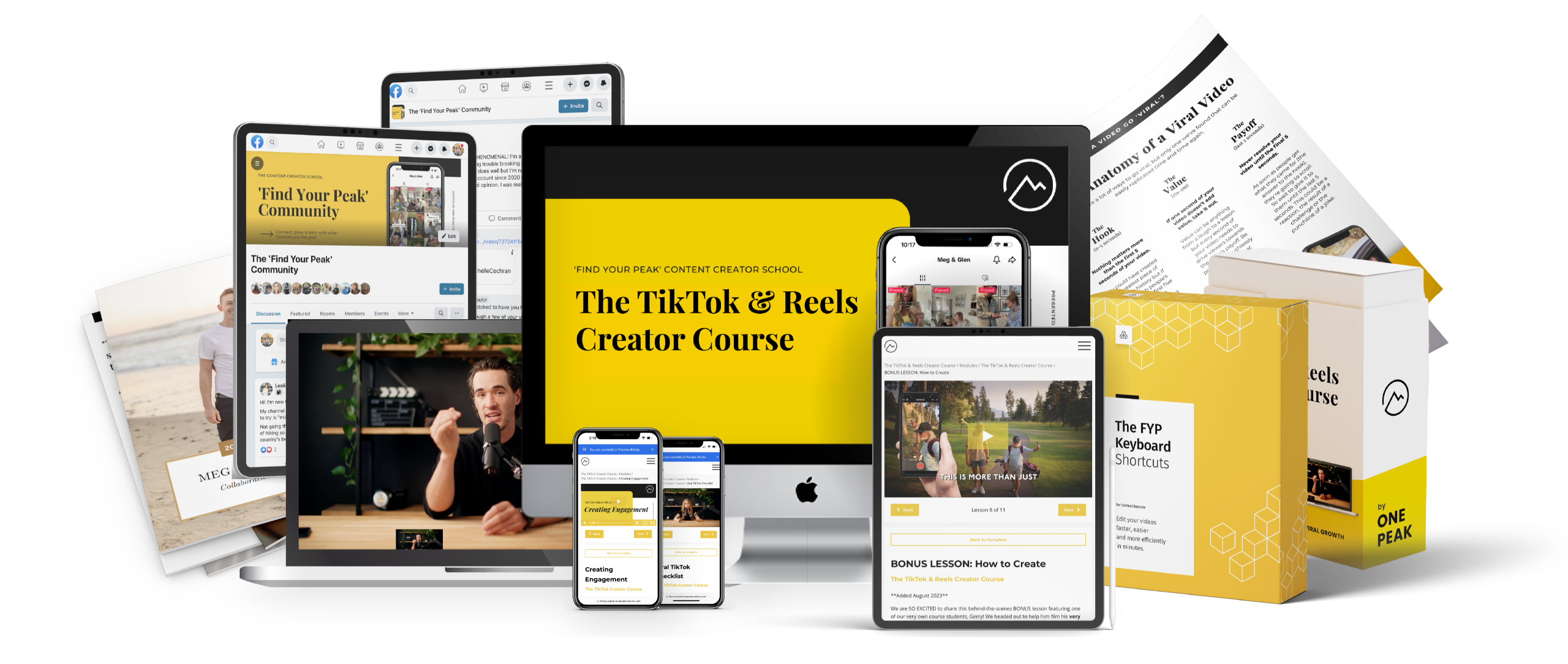 The TikTok & Reels Creator Course 2024 By One Peak Creative 
