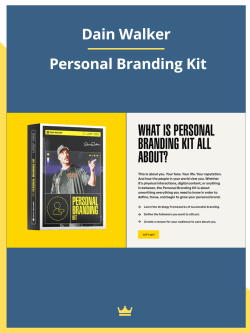 Dain Walker's Personal Branding Kit
