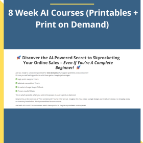 Rachel Rofé – 8 Week AI Courses (Printables + Print on Demand)