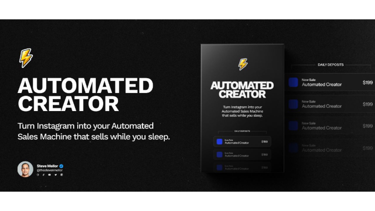 Automated Creator Course 2024 By Steve Mellor.