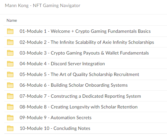 NFT Gaming Navigator Bundle By Mann Kong