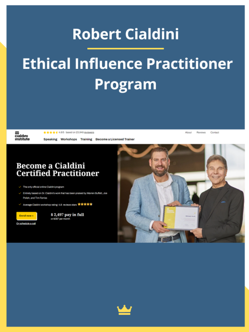 Download Robert Cialdini Ethical Influence Practitioner Program