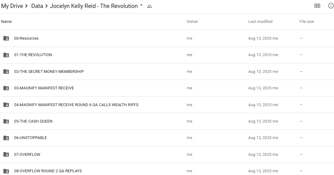 Jocelyn Kelly Reid – The Revolution