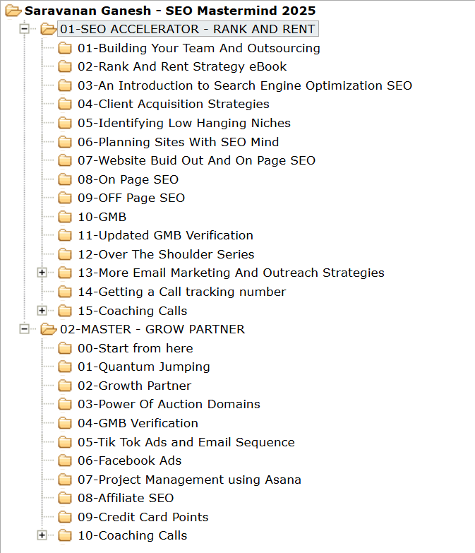 Saravanan Ganesh – SEO Mastermind 2025 Proof