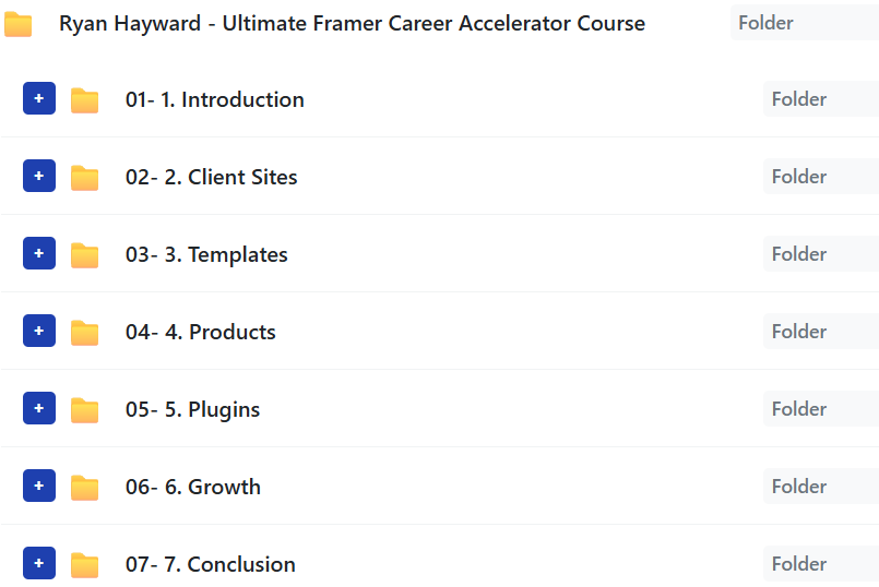 Ryan Hayward – Ultimate Framer Career Accelerator Course